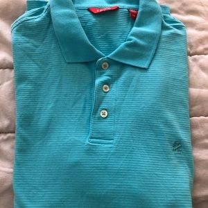 IZOD L/G Blue/Green Color Polo Short Sleeve